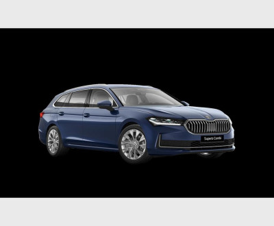 skoda superb combi blauw