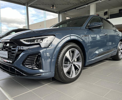 Audi Q8 e-tron blauw