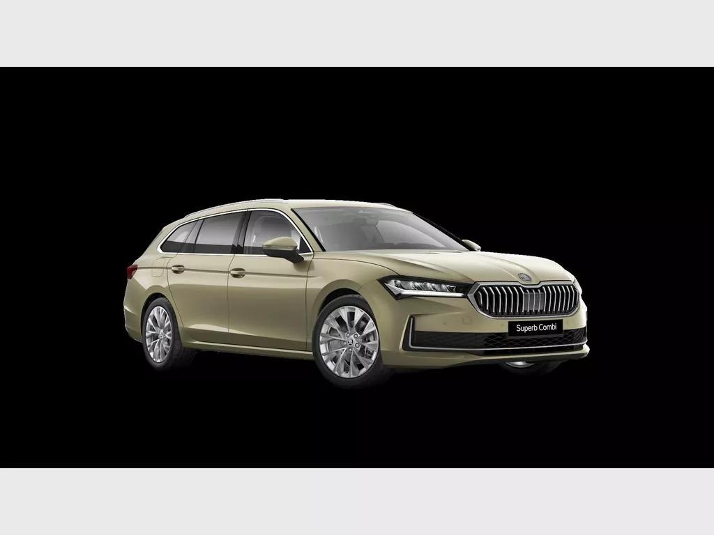 skoda superb combi geel